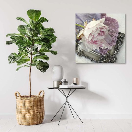 Canvas Print Rose Flower Shabby Chic