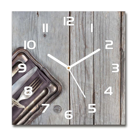 Juha Cutlery on Boards Silent Wall Clock