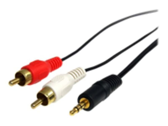 Startech.com 3 ft Stereo Audio Cable - 3.5mm Male to 2x RCA Male