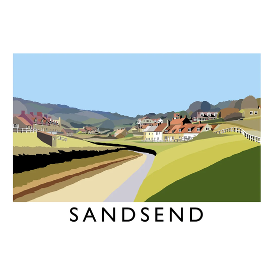 Sandsend by Richard O'Neil - Graphic Art Print on Paper