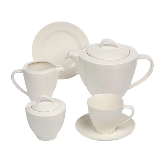 Kutlay 21 Piece Porcelain Tea Set for 6 People