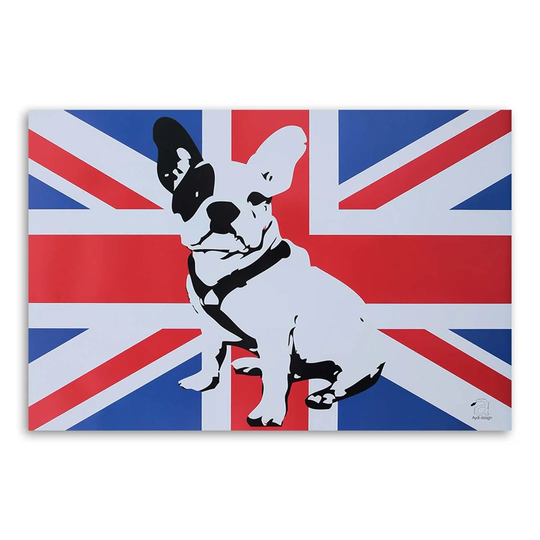 Canvas Print English Bulldog Pop Art