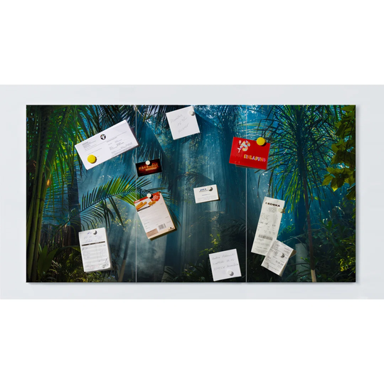 Jungle Magnetic Wall Mounted Cork Board