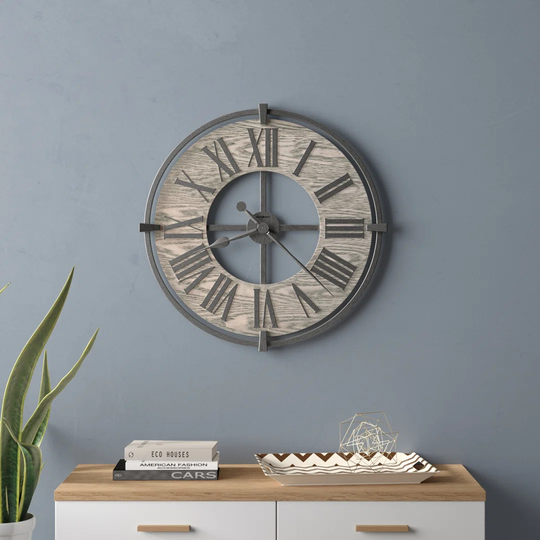 Oversized Eli 81.28cm Wall Clock