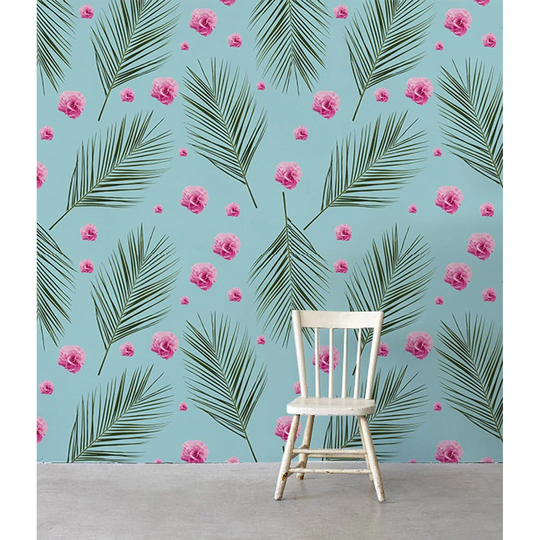 Walllpaper Roll 360X250cm Kitchen Livingroom Bedroom Mural Decoration Wallpaper Material With Print - Hawaii Flowers