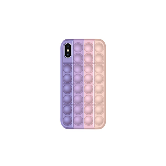 (iPhone XR , Pink) iPhone Push and Pop Fidget Phone Case