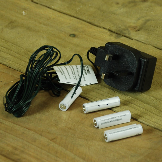 4 x AAA Money Saving Battery Replacement Plug In Adapter