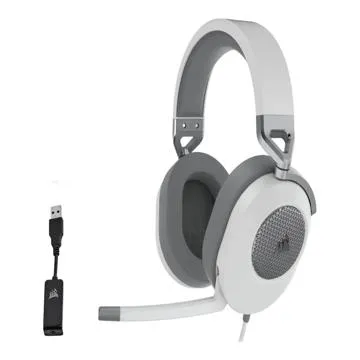 CORSAIR Gaming HS65 SURROUND Kabling Headset - Hvid