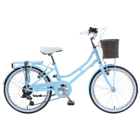 Viking Belgravia Girls Traditional Heritage 20" Wheel 6 Speed Bike - Blue