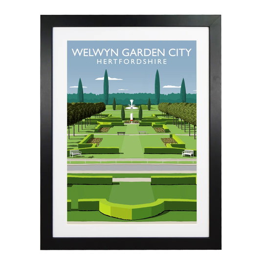 Welwyn Garden City by Richard O'Neil - Graphic Art Print on Paper