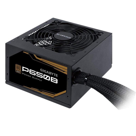 GIGABYTE GP-P650B-UK 80+ Certified Bronze PSU ATX PC Power Supply - Black