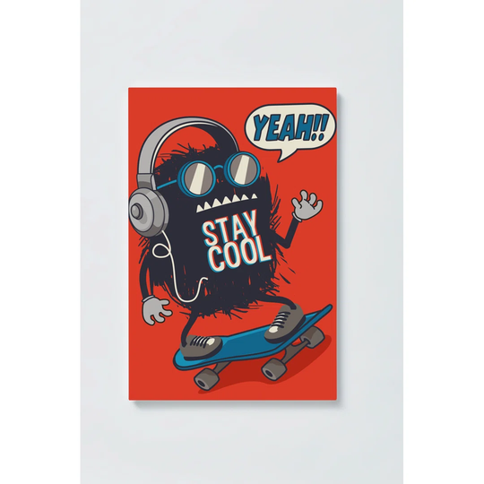Stay Cool Magnetic Wall Mounted Cork Board