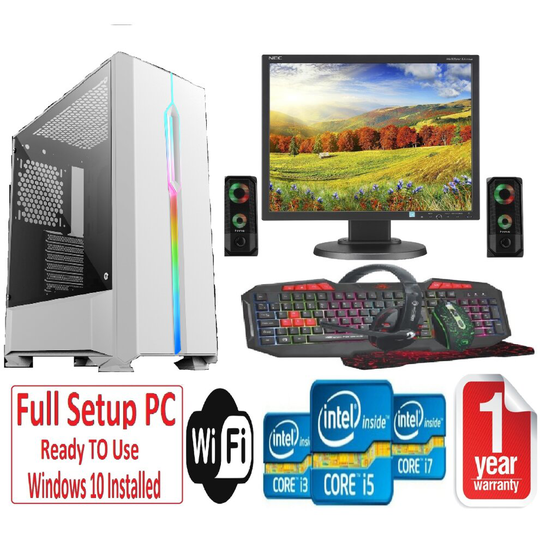 Fast Gaming PC Bundle - Core i5 8GB RAM 1TB GT710 2GB 19'' Monitor SAURON