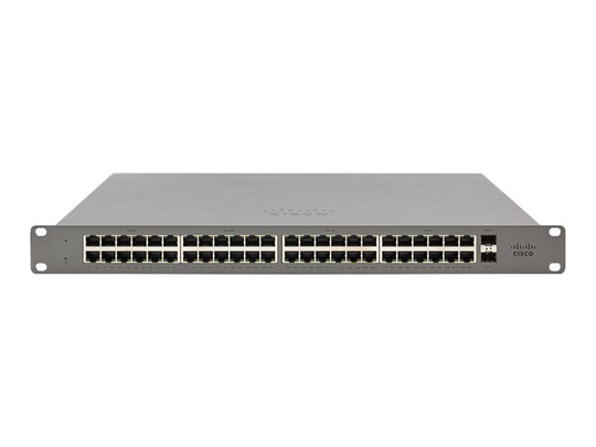 Cisco Meraki Go GS110-48p - Switch - Managed - 48 X 10/100/1000 (poe+) + 2 X Sfp (mini-gbic) (uplink) - Desktop, Rack-mountable - Poe+