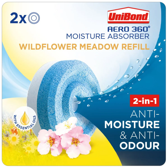 UniBond Aero 360 Flower Meadow Refills - 2 Pack