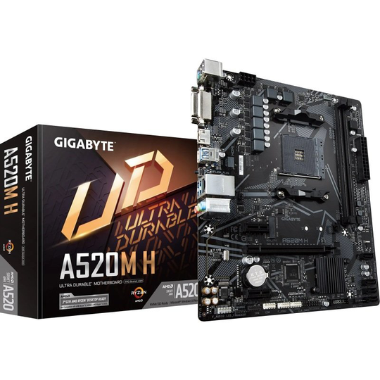 Gigabyte A520M H AMD Socket AM4 mATX Motherboard