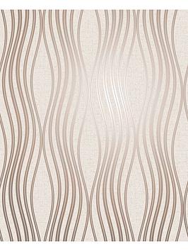 Fine Décor Quartz Wave Wallpaper - Gold