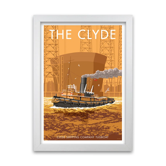 'Scotland River Clyde' Graphict Art by Stephen Millership