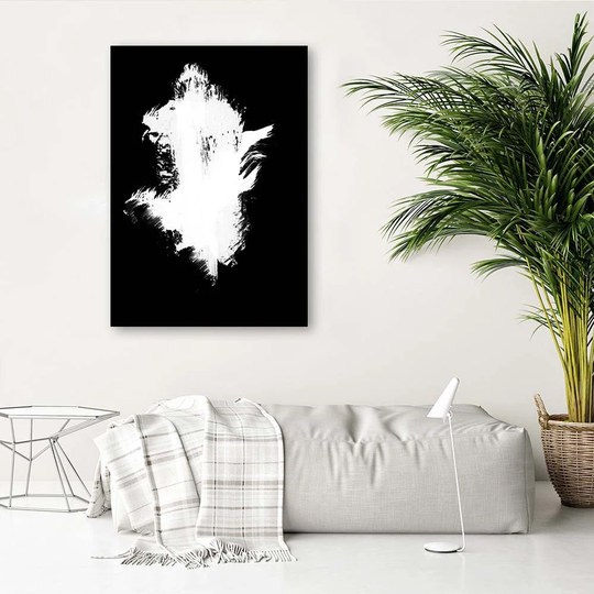 Canvas Print Abstraction Black And White