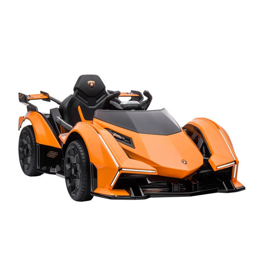 Reiten Licensed Lamborghini Gt 12V Kids Ride On Sport Car Electric Toy with Bluetooth - Orange