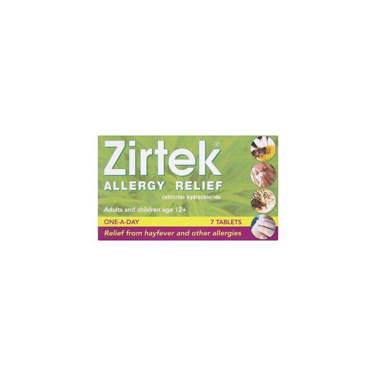 Zirtek Allergy Relief One a Day 7 Tablets