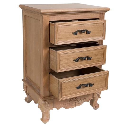 Brenden 3 Drawer Bedside Table