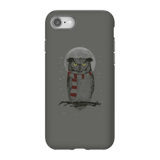 Balazs Solti Owl And Moon Phone Case for iPhone and Android - iPhone 8 - Tough Case - Matte