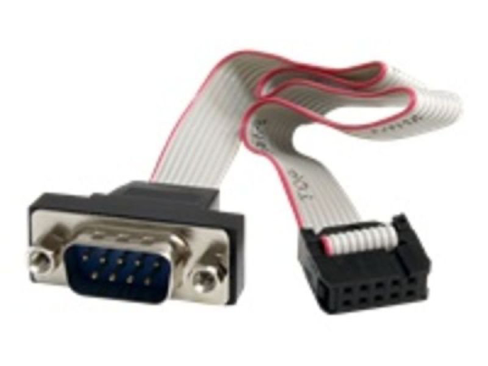 Startech.com 16in 9 Pin Serial Male to 10 Pin Motherboard Header Panel Mount Cable