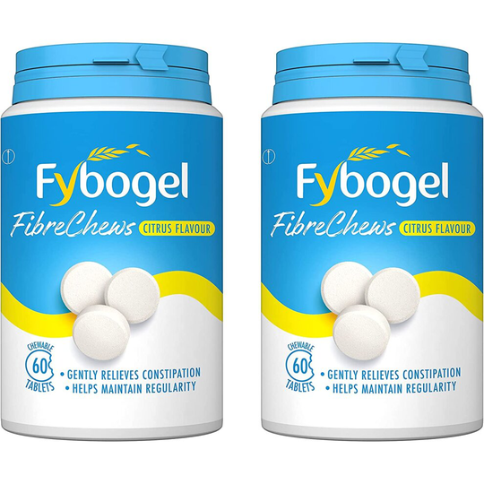 Fybogel - Citrus Flavour Fibre Chews - 60 Chews - Pack of 2