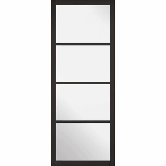 LPD (W) 32.5 inch Black Soho Glazed 4L Internal Door