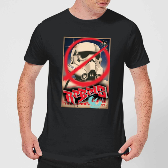 Star Wars Rebels Poster Men's T-Shirt - Black - XS