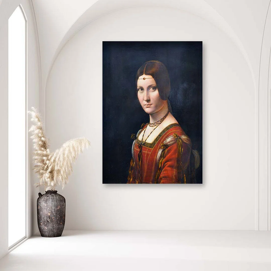 Canvas Print REPRODUCTION La Belle Feronierre- Da Vinci,