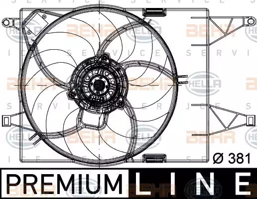 Air Conditioning fan 8EW351041-031 by BEHR