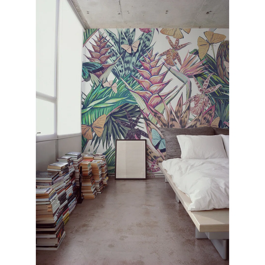 Walllpaper Roll 208X146cm Mural Decoration Kitchen Livingroom Bedroom Wallpaper Material With Print - Retro Pastel Flowers