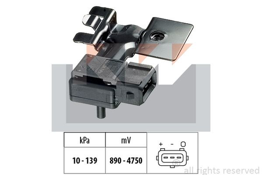 Air Pressure Sensor, height adaptation Made in Italy - OE Equivalent 493108 KW 493108