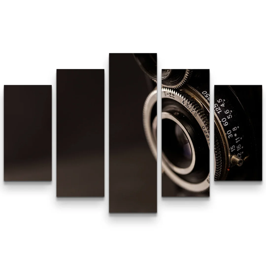 Lens of an Old Camera Photographic Print Multi-Piece Image on Canvas