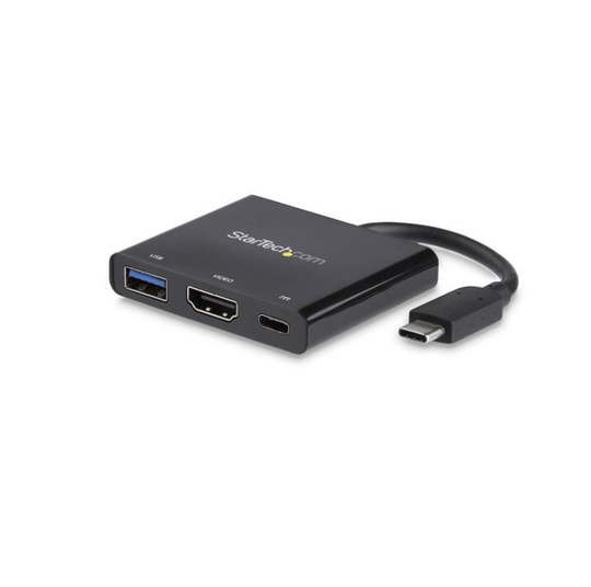 StarTech.com USB C Multiport Adapter - Black - USB C to 4K HDMI Adapter