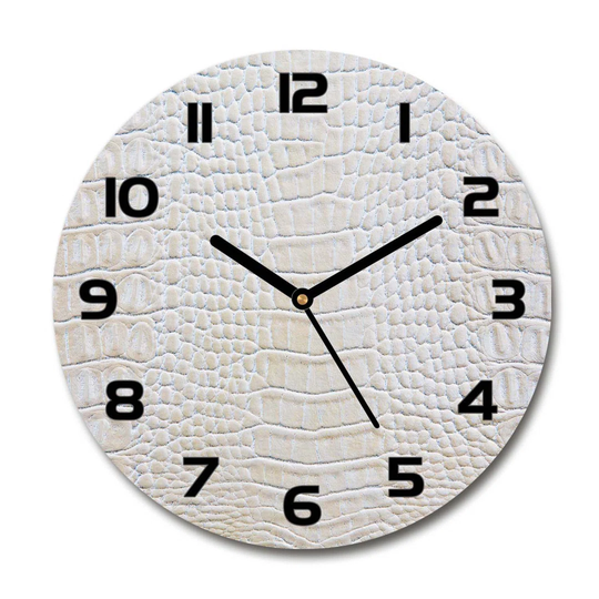 Decoration Picture Art Modern Kitchen Living Room Crocodile Skin 30cm Silent Wall Clock