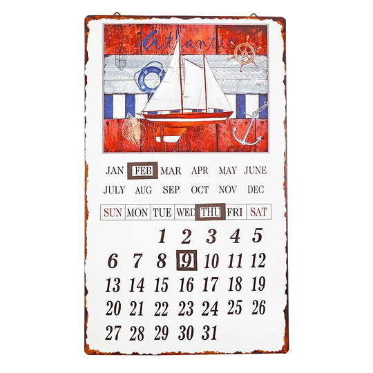 Magnetic Wall Mounted Calendar Board