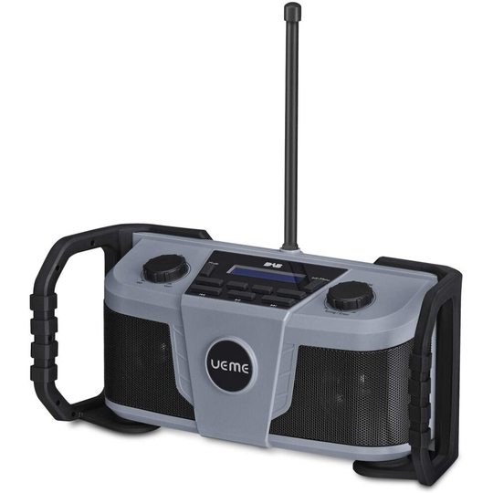 UEME Rugged DAB/DAB+ FM Jobsite Wireless Bluetooth Radio DB322 Gry/Blk