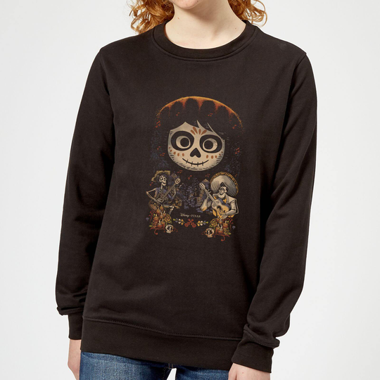 Coco Miguel Face Poster Women's Sweatshirt - Black - S - Black
