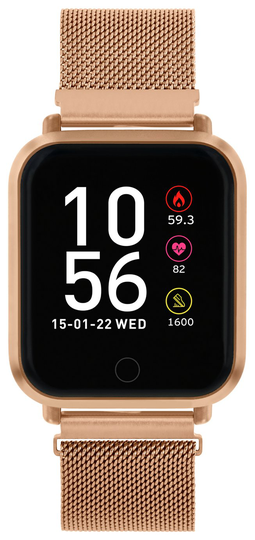 Reflex Active Series 6 Rose Gold Mesh Strap Smart Watch