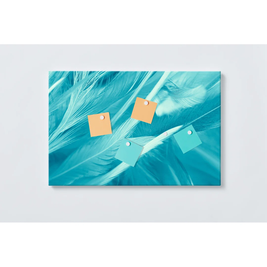 Feathers Magnetic Wall Mounted Cork Board
