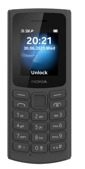 Vodafone Nokia 105 4G Mobile Phone - Black