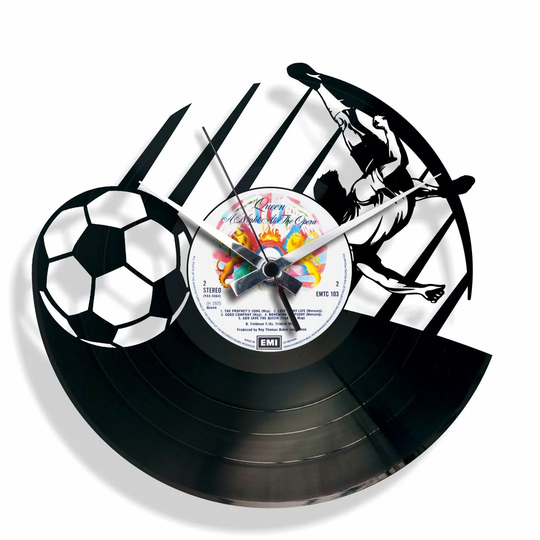 Goal Vinyl for Those Who Love Football 30cm Silent Wall Clock
