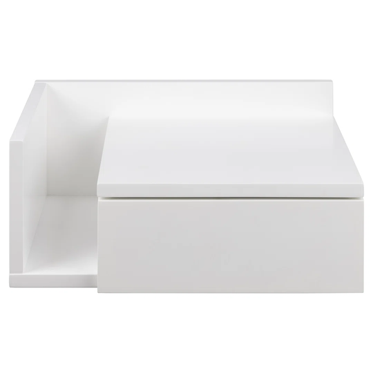 Ashlan Bedside Table White MDF