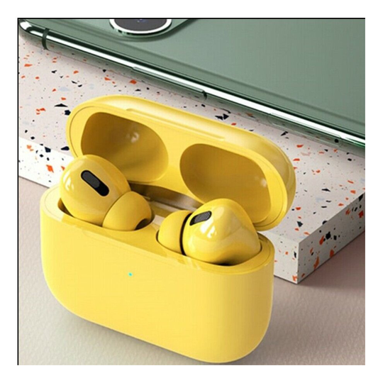 (YELLOW) Wireless Earphones Bluetooth Headphones In Ear Earphones Pro 3 For IOS Android UK