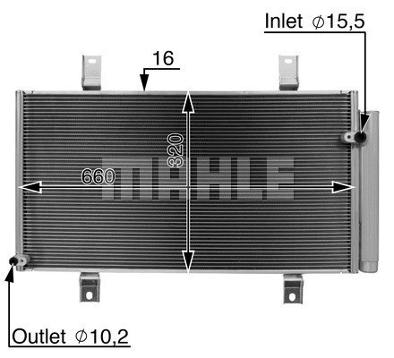 Condenser Air Conditioning 8FC351319-271 by BEHR