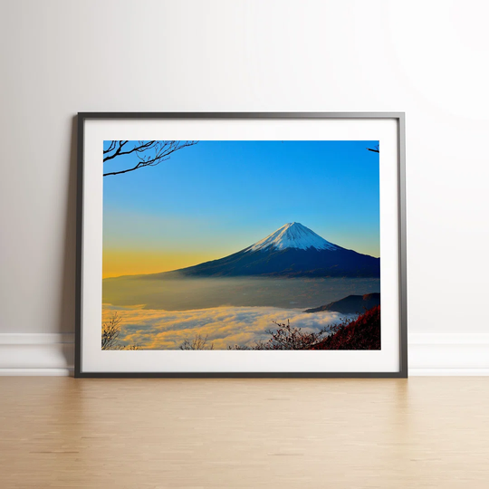 Mount Fuji by Vouvart - Picture Frame Graphic Art