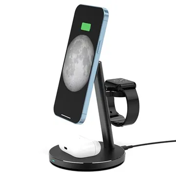 Tech-Protect A9 3-in-1 Magnetic Wireless Charging Stand - Black